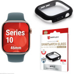 Displex Full Body Glass Protector For Apple Watch Series 10 46mm Black - (02135)