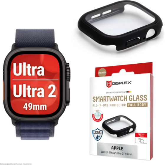 Displex Full Body Glass Protector For Apple Watch ULTRA(2) 49mm Black - (02141)