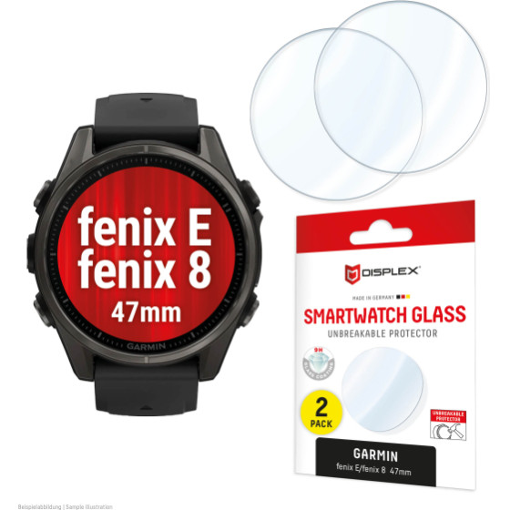 Displex Smartglass For Garmin Watch Fenix E/8 47mm (2pack) - (02154)