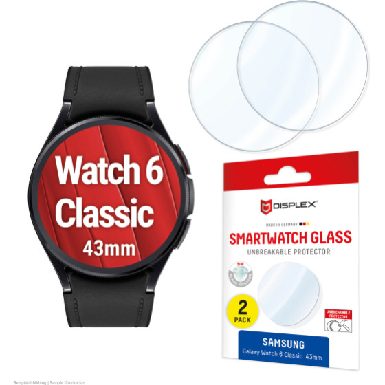 Displex Smartglass For Samsung Galaxy Watch 6 Classic 43mm (2pack) - (02151)