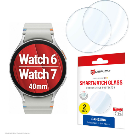 Displex Smartglass For Samsung Galaxy Watch 6/7 40mm (2pack) - (02149)