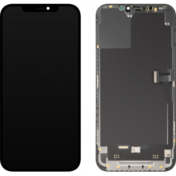 MP Lcd Display Module For Apple Iphone 12 Pro Max, Soft Oled Ic Movable Fhd Version, Black