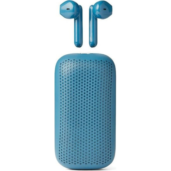 Lexon Speakerbuds Wireless Headphones With Bluetooth Speaker Blue - (LA127B)