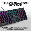 Armaggeddon Mechanical HOT-Swap Keyboard 12FX Backlight Red Switch MKA-7C 2024 Black Linear - (MKA-7C-2024-LB)