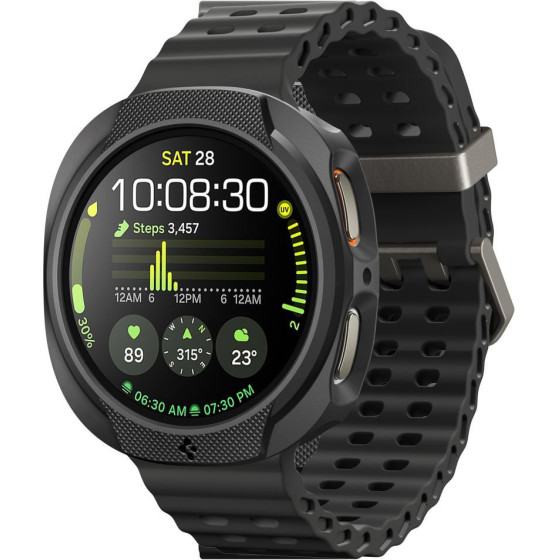 Spigen Liquid Air - Case For Samsung Galaxy Watch 8 44 Mm (Matte Black) - (ACS09839)