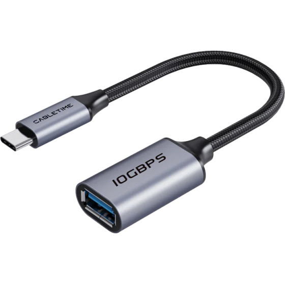 Cabletime ���������� USB-C �� Usb 10Gbps, ���� - (CT-CMAF10-AGL)