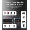 Cabletime Card Reader ��� Sd & Micro SD, Usb 3.0, 5Gbps, ���� - (CT-ACCD3-AG)