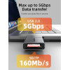 Cabletime Card Reader ��� Sd & Micro SD, Usb 3.0, 5Gbps, ���� - (CT-ACCD3-AG)