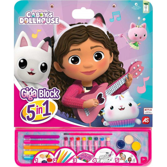 As Gabbys Dollhouse - Giga Block 5 In 1 (1023-62757)