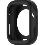 Hurtel Silicone Watch Case For Apple Watch 44 Mm (Series 4/5/6/SE) - Black - (Silicone Watch Case Apple Watch 44 Mm S4/5/6/Se black)