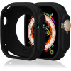 Hurtel Silicone Watch Case For Apple Watch 44 Mm (Series 4/5/6/SE) - Black - (Silicone Watch Case Apple Watch 44 Mm S4/5/6/Se black)