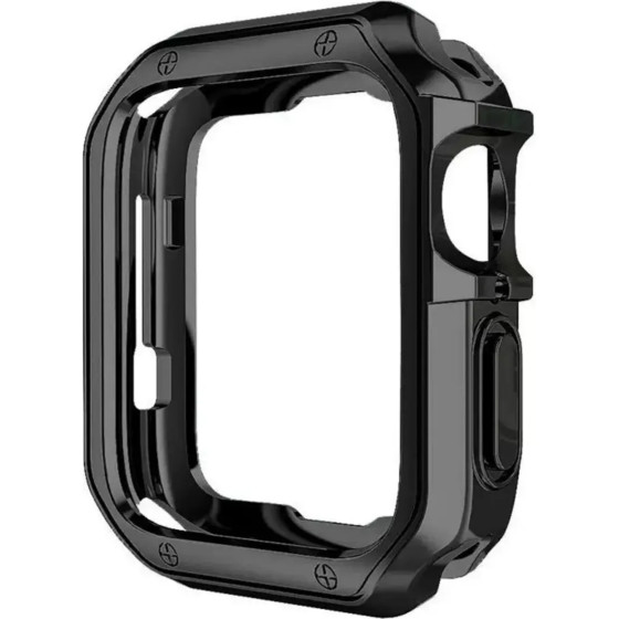 Hurtel Soft Strong Watch Case For Apple Watch 45 Mm (Series 7/8/9) - Black - (Soft Strong Watch Case Apple Watch 45 Mm S7/8/9 black)