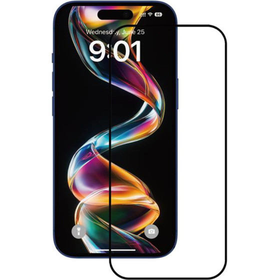 ANANK - 2.5D Full Glass Screen Protector (10 pack) - Iphone 15 Pro - Black