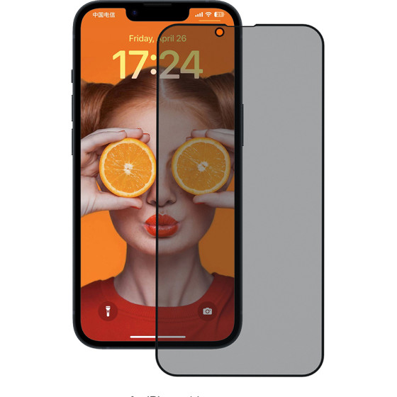 ANANK - 2.5D Reinforced Edge Privacy Screen Protector - Iphone 14 - Black