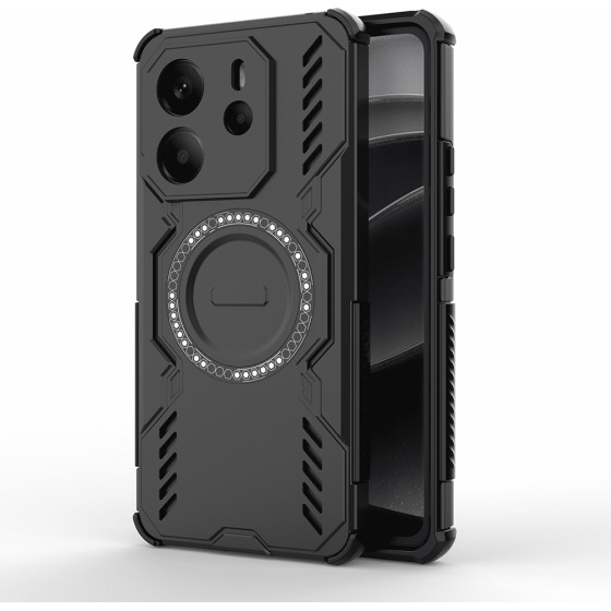 Techsuit - Armormag Case - Xiaomi Redmi Note 14 4G (Regional) - Black