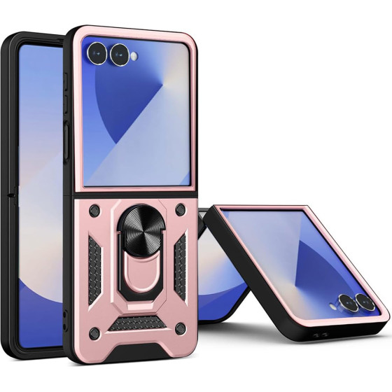 Techsuit - Camshield Series - Samsung Galaxy Z Flip7 - Rose Gold