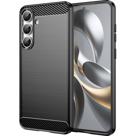 Techsuit - Carbon Silicone - Samsung Galaxy S25 Fe - Black