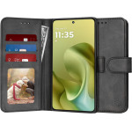 Techsuit - Diary Book - Motorola Moto G86 - Black