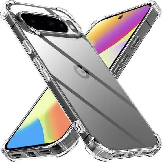 Techsuit - Shockproof Clear Silicone - Google Pixel 10 / 10 Pro - Clear