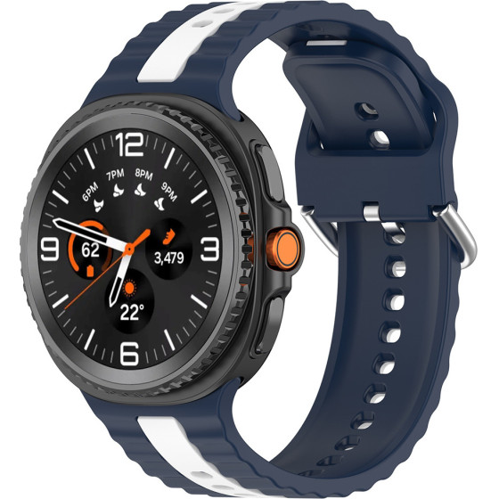 Techsuit - Watchband (W078) - Samsung Galaxy Watch8 40mm/Watch8 44mm/Watch8 Classic - Dark Denim