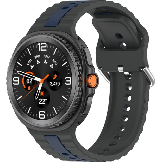 Techsuit - Watchband (W078) - Samsung Galaxy Watch8 40mm/Watch8 44mm/Watch8 Classic - Shadow Gray