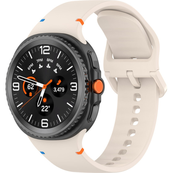 Techsuit - Watchband (W079) - Samsung Galaxy Watch8 40mm/Watch8 44mm/Watch8 Classic - Cashmere Cream