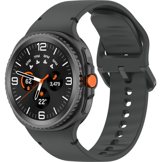 Techsuit - Watchband (W079) - Samsung Galaxy Watch8 40mm/Watch8 44mm/Watch8 Classic - Graphite Carbon