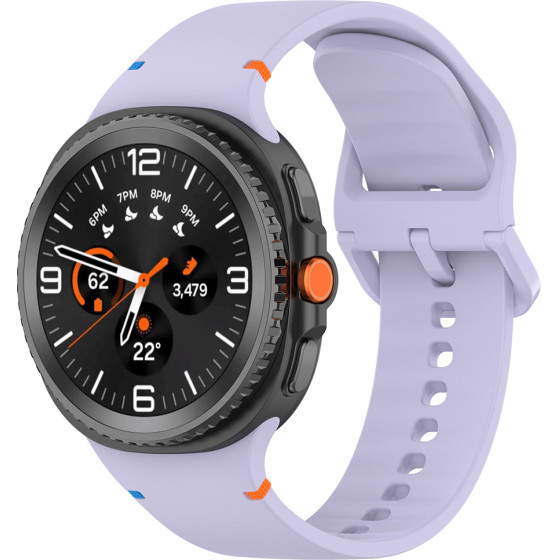 Techsuit - Watchband (W079) - Samsung Galaxy Watch8 40mm/Watch8 44mm/Watch8 Classic - Pale Lilac