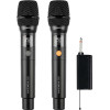 Sonicgear Dual Professional Uhf Wireless Led Microphone Wm 3300 Ul Obsidian - (WM3300ULD-O)
