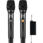 Sonicgear Dual Professional Uhf Wireless Led Microphone Wm 3300 Ul Obsidian - (WM3300ULD-O)