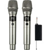 Sonicgear Dual Professional Uhf Wireless Led Microphone Wm 3300 Ul Platinum - (WM3300ULD-PL)