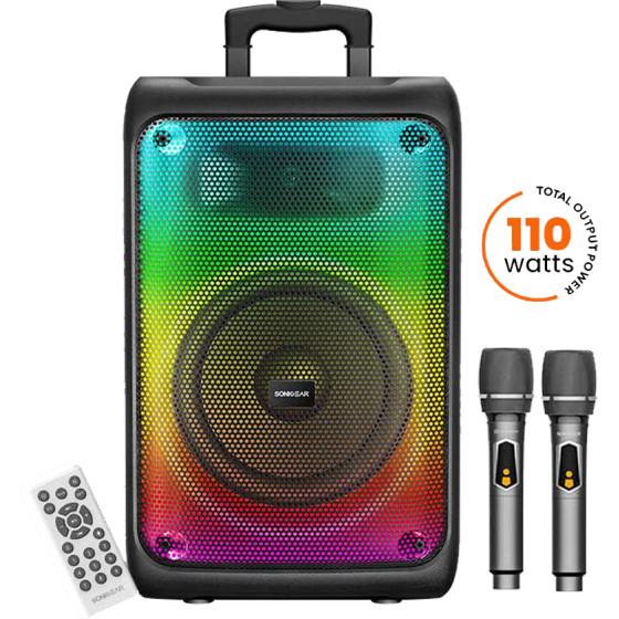 Sonicgear Rgb Hda Karaoke Speaker 110W Hyperbox 1200 Pro Black - (HB-PRO1200)