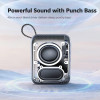 QCY SP2 Grey - Pocket Size IP67 Rgb Bt Speaker Deep Punch Bass Tws Stereo Subwoofer 17h - (QCY-SP2 Grey)