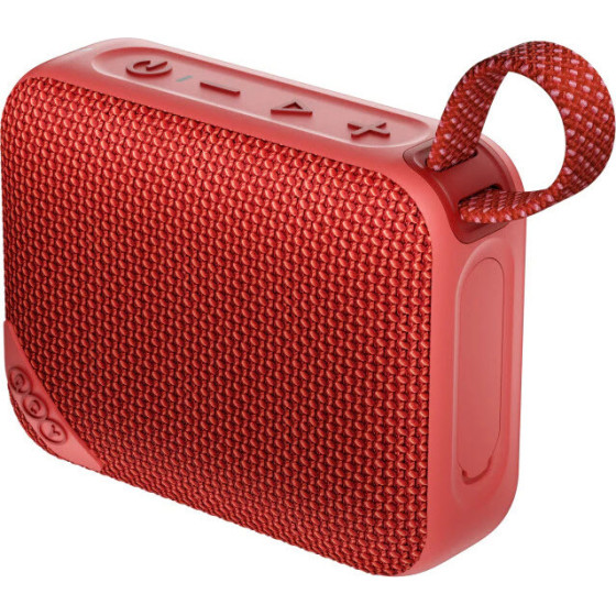 QCY SP2 Red - Pocket Size IP67 Rgb Bt Speaker Deep Punch Bass Tws Stereo Subwoofer 17h - (QCY-SP2 Red)