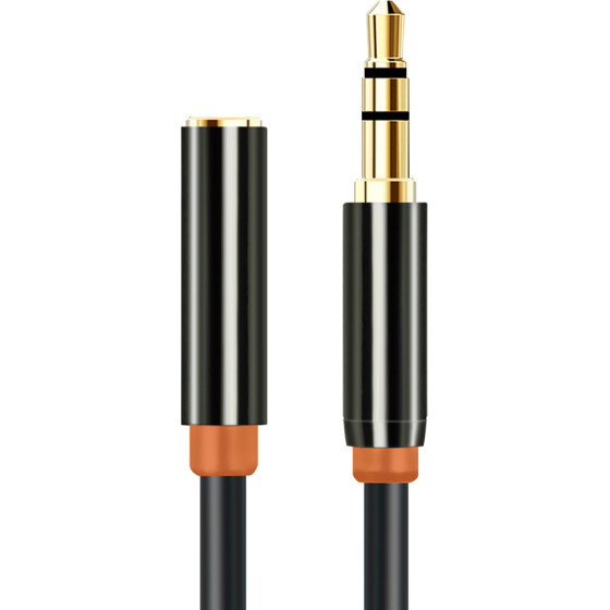 Cabletime ������� ���������� ���� 3.5mm CT-AV311-P11FG, Gold plated, 1.5m, ����� - (AV311-P11FG-B1.5)