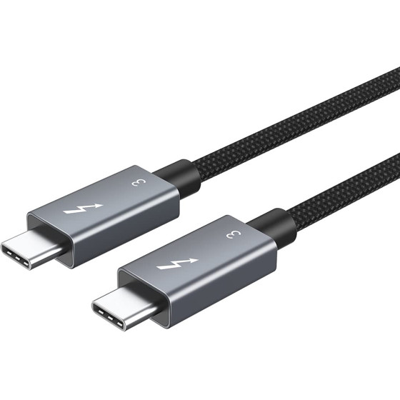 Cabletime ������� USB-C �� USB-C CT-C160-U31-TB3, 100W, 40Gbps, 4K/60Hz, 0.5m, �����