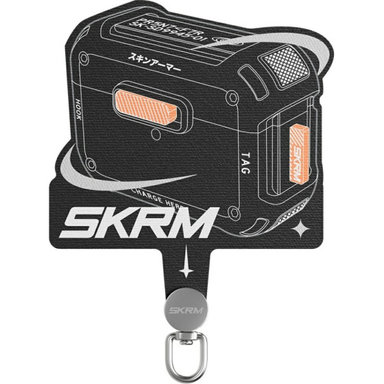 Skinarma Universal Lanyard Adapter Mecha Black - (SK-STRADP-MECBLK)