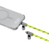 Skinarma Universal Phone Lanyard Cable 2in1 Dyno Ve USB-C/USB-C Niteglow - (SK-DYVE-CBLCC-GLOW)
