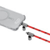 Skinarma Universal Phone Lanyard Cable 2in1 Dyno Ve USB-C/USB-C Red - (SK-DYVE-CBLCC-RED)