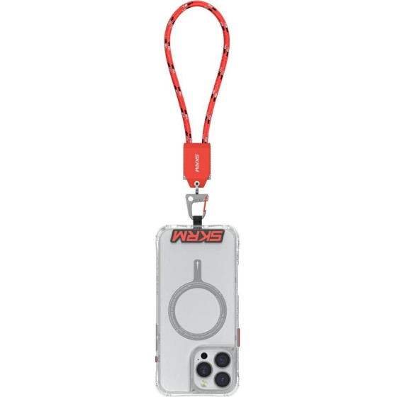 Skinarma Universal Wrist Lanyard 2-in-1 Cable Dyno Ve USB-C/USB-C Red - (SK-DYVEHS-CBLCC-RED)