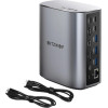 BlitzWolf ������� �������� 17in1 2xHD+DP+4xC+3xUsb 3.0+Usb 3.1+C 3.2+C PD+RJ45+Micro SD+SD+3.5mm Audio - (BW-TH15)