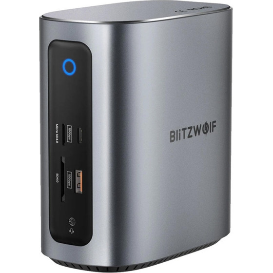 BlitzWolf ������� �������� 17in1 2xHD+DP+4xC+3xUsb 3.0+Usb 3.1+C 3.2+C PD+RJ45+Micro SD+SD+3.5mm Audio - (BW-TH15)