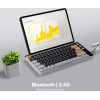 Alcatroz Multi Device Rech Keyboard Bt & 2.4G Airdock 2 Autumn Blk - (AD2AB)