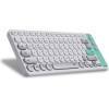 Alcatroz Multi Device Rech Keyboard Bt & 2.4G Airdock 2 Winter Wht - (AD2WW)