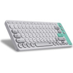 Alcatroz Multi Device Rech Keyboard Bt & 2.4G Airdock 2 Winter Wht - (AD2WW)