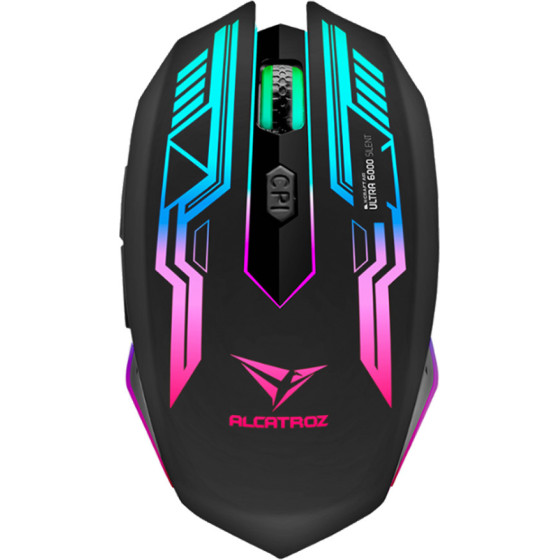 Alcatroz Silent 2.4G Wireless Rgb Gaming Mouse 4800 Cpi X-Craft Air Ultra 6000 - (AIR6000U)