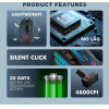 Alcatroz Silent 2.4G Wireless Rgb Gaming Mouse 4800 Cpi X-Craft Air Ultra 8000 - (AIR8000U)