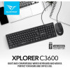 Alcatroz Usb Wired Keyboard And Mouse Xplorer Black - (C3600)