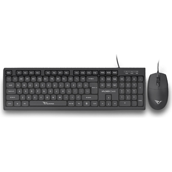 Alcatroz Usb Wired Keyboard And Mouse Xplorer Black - (C3600)
