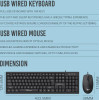 Alcatroz Usb Wired Keyboard And Mouse Xplorer Black - (C3600)